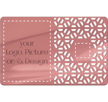 Customized Rose Gold Digital Business Card