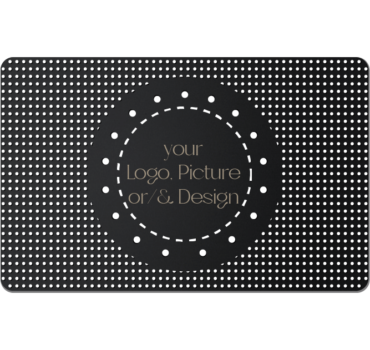 Customized Black Metal Circle Digital Business Card